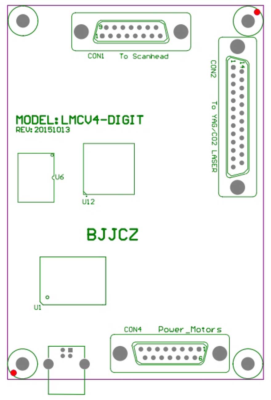  CO2/紫外/emc易倍激光打标控制卡LMC2015 digit-M